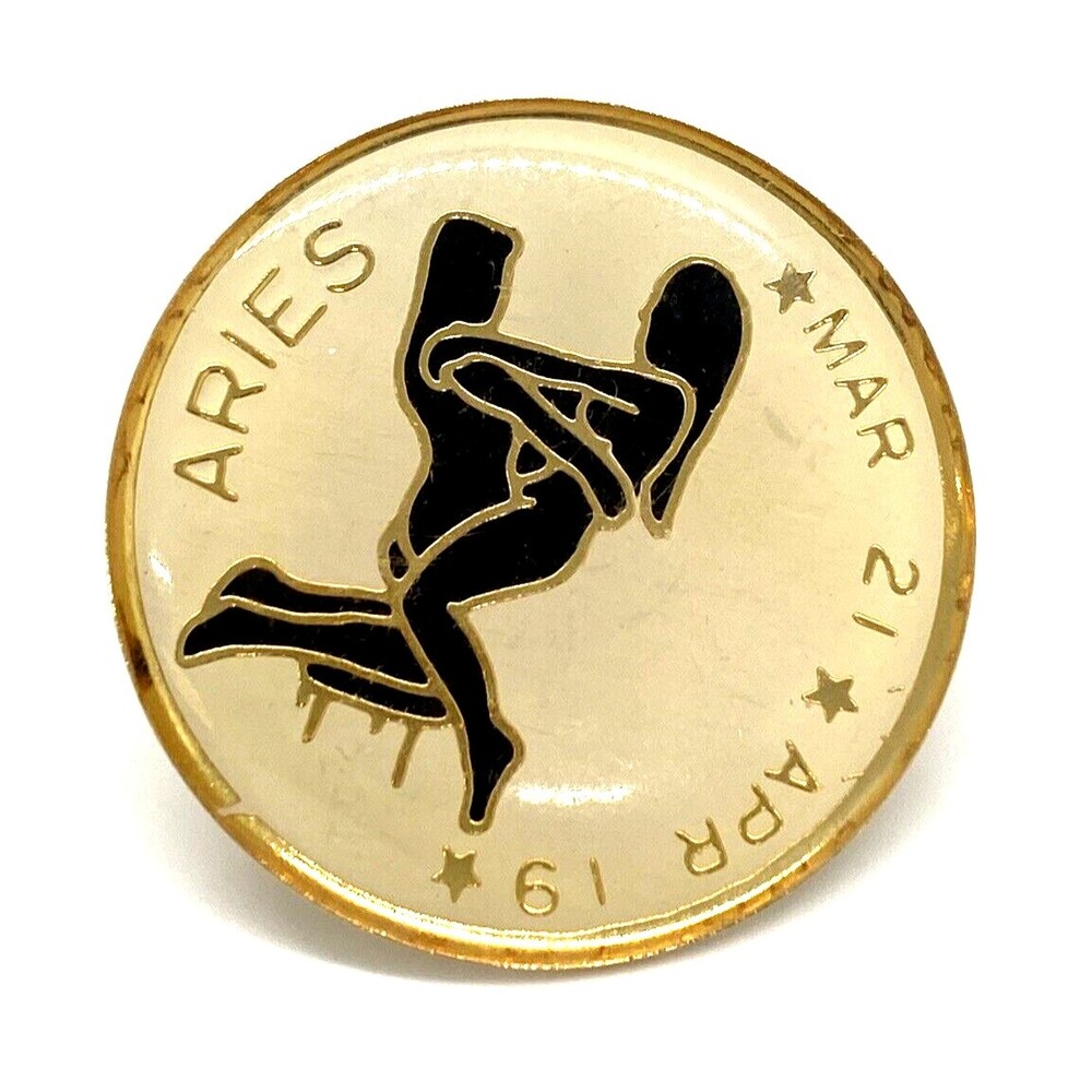 Vintage Naughty Aries Lapel Hat Pin Adult Humor Trucker Hat Pin